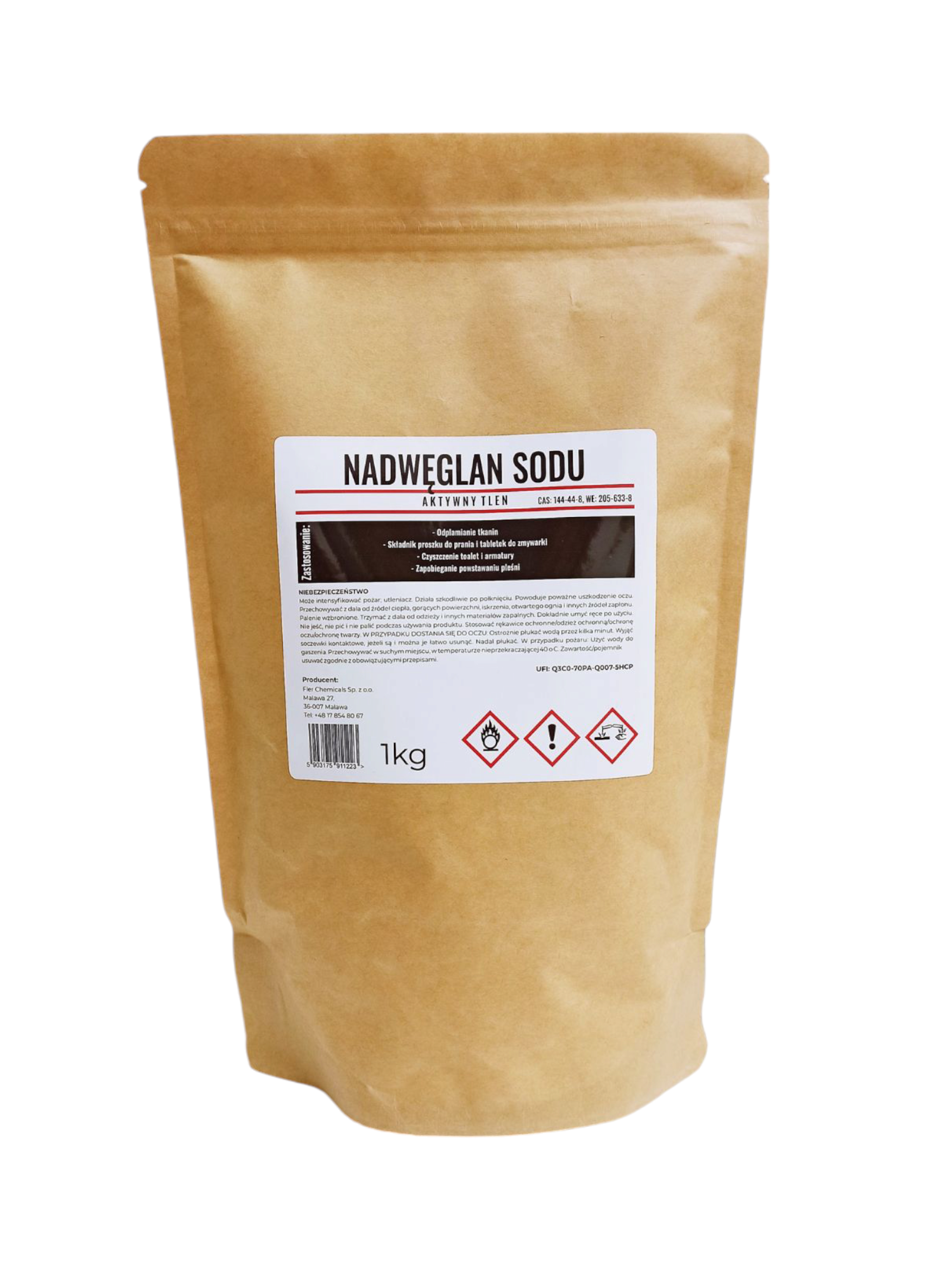 NADWĘGLAN SODU AKTYWNY TLEN 1 KG PRANIE CZYSZCZENIE