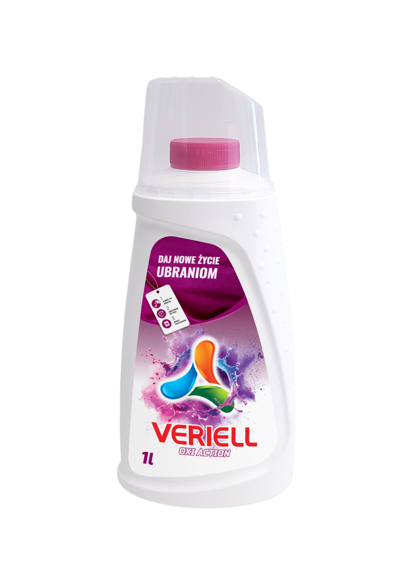 ODPLAMIACZ W ŻELU VERIELL 1000 ML UNIWERSALNY Z AKTYWNYM TLENEM OXI ACTION