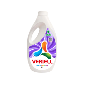 ŻEL DO PRANIA TKANIN PŁYN VERIELL 2,4 L WHITE + COLORS UNIWERSALNY