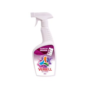 ODPLAMIACZ W SPRAYU W PŁYNIE VERIELL 750 ML UNIWERSALNY Z AKTYWNYM TLENEM